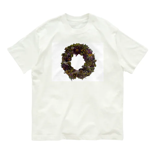 ドライフラワーリース Organic Cotton T-Shirt