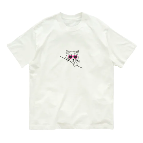 Gray cat Organic Cotton T-Shirt