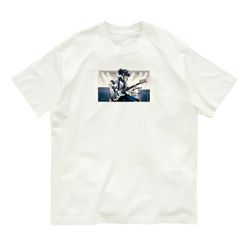 ビリビリ！ノリノリ！ベースガール Organic Cotton T-Shirt