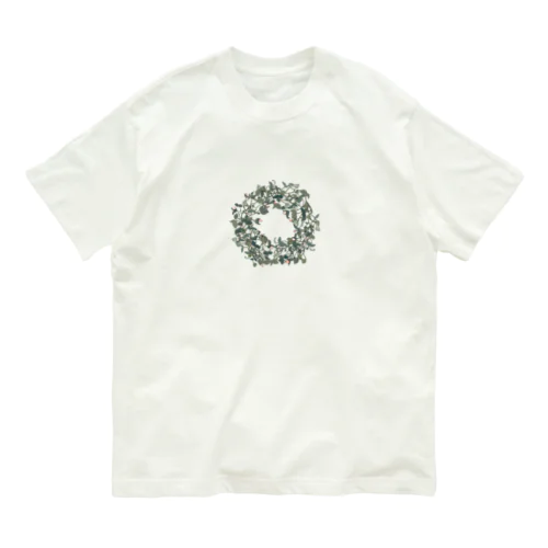 ピンクローズ　 オーガニックコットンTシャツ