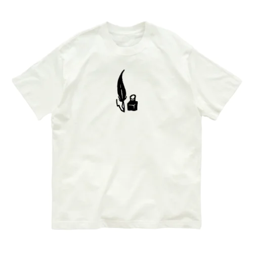 羽ペン Organic Cotton T-Shirt