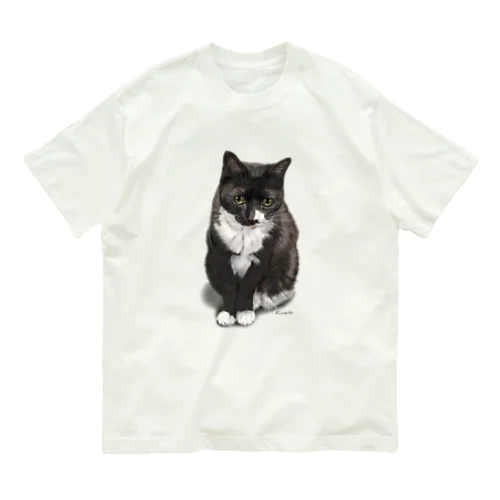 くつした猫のくろみつ Organic Cotton T-Shirt