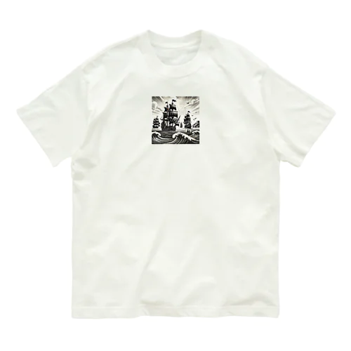 黒船 オーガニックコットンTシャツ