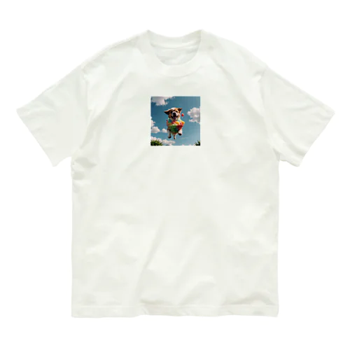 空飛ぶワンダフル犬 Organic Cotton T-Shirt