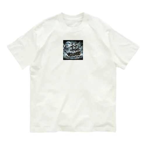 幽霊海賊船 유기농 코튼 티셔츠