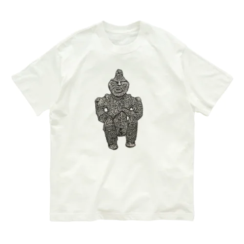 縄文合掌土偶さん Organic Cotton T-Shirt