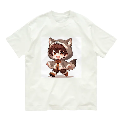 オオカミのオウカくん オーガニックコットンTシャツ