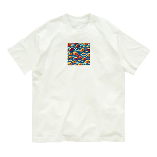 6月_傘 オーガニックコットンTシャツ