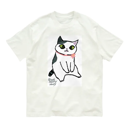 白黒ぶちちゃん オーガニックコットンTシャツ