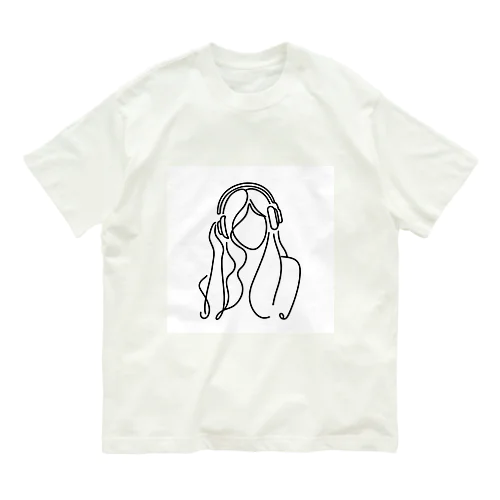 一筆書き風アート13 Organic Cotton T-Shirt