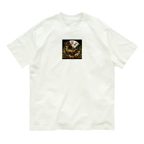 美しい花でできた生き物たち Organic Cotton T-Shirt