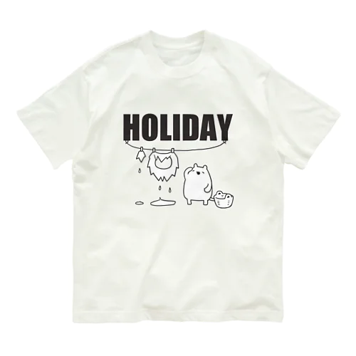 【HOLIDAY】ライオンさんの休日 Organic Cotton T-Shirt