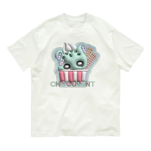 ちょこみんとくまさん オーガニックコットンTシャツ