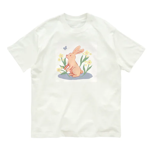 Rabbit オーガニックコットンTシャツ