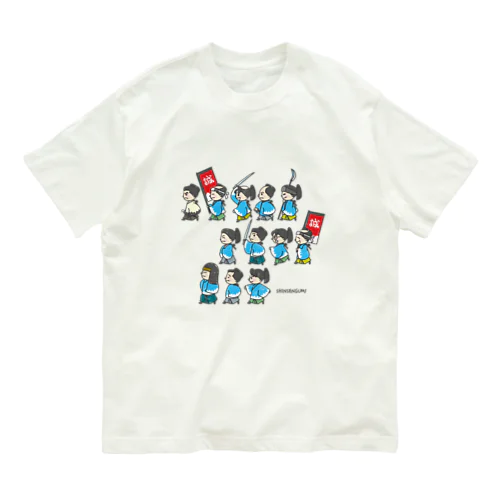 新選組隊士旗赤 Organic Cotton T-Shirt