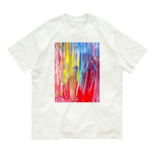 色のシャワー Organic Cotton T-Shirt