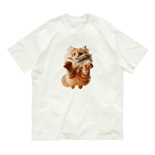 飛行猫 オーガニックコットンTシャツ