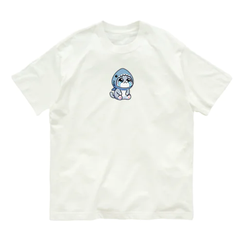 泣き虫きぐるみネコ Organic Cotton T-Shirt