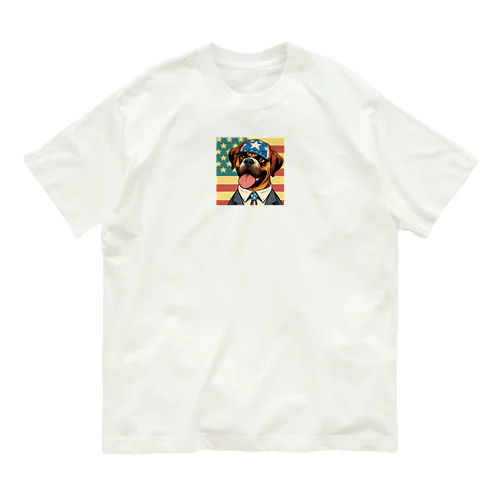 アメリカンドリームを追いかける犬 Organic Cotton T-Shirt