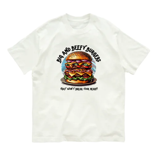 あなたを満足させるバーガーを! Organic Cotton T-Shirt