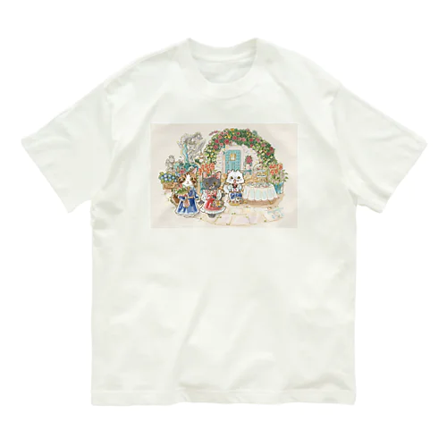 ちょめちゃん一家　ローズガーデンツアー Organic Cotton T-Shirt