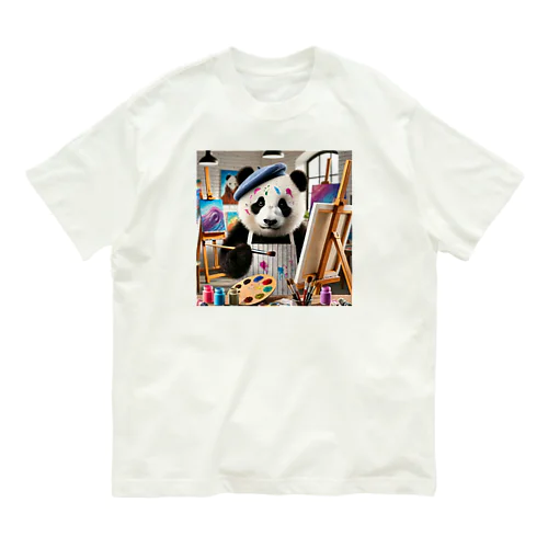 絵描きのパンダ君 Organic Cotton T-Shirt