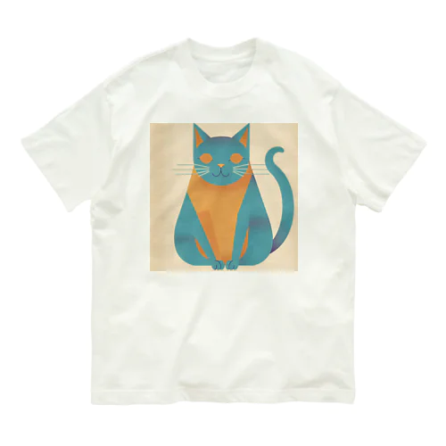 微笑みかけるネコ Organic Cotton T-Shirt