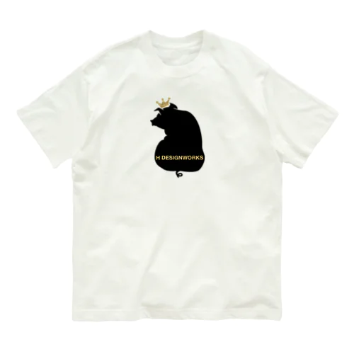 王冠BUTA オーガニックコットンTシャツ