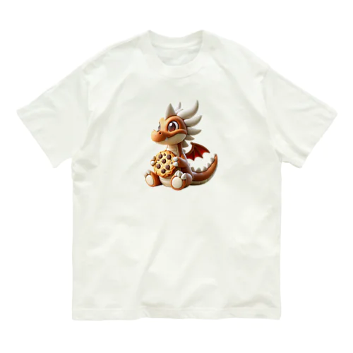 ドラゴンとビスケット オーガニックコットンTシャツ