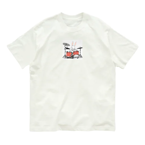 ドラムラビット オーガニックコットンTシャツ