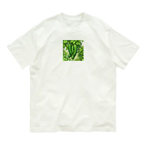 6月_きゅうり Organic Cotton T-Shirt