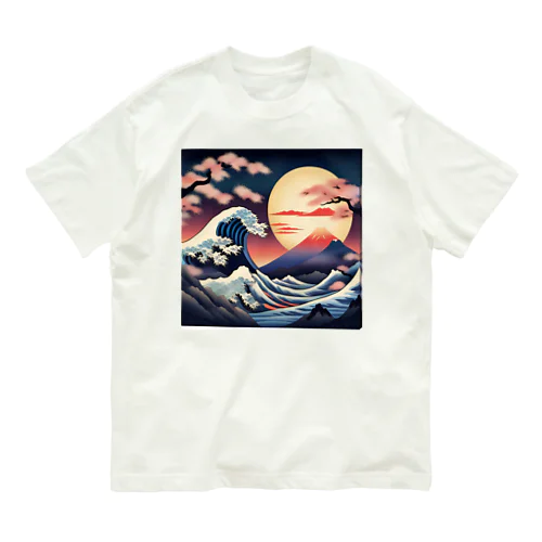 浮世絵 オーガニックコットンTシャツ