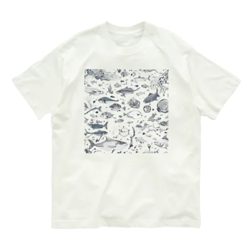 深海 オーガニックコットンTシャツ