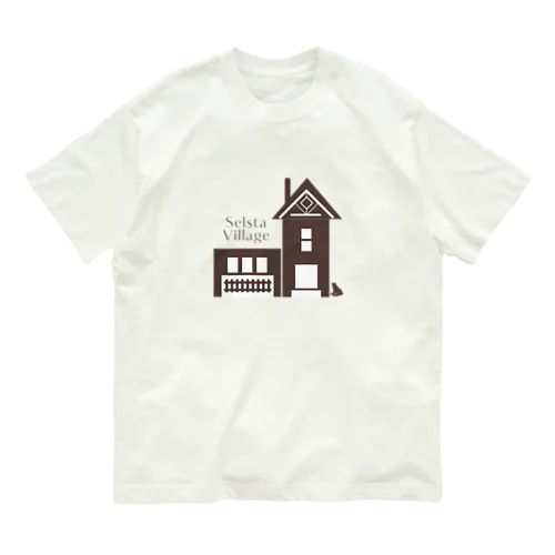 セルスタスクエアロゴTシャツ Organic Cotton T-Shirt