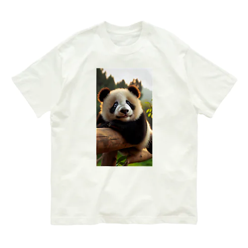 タレ目のパンダちゃん Organic Cotton T-Shirt