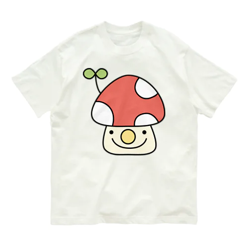 芽が出たきのこ Organic Cotton T-Shirt