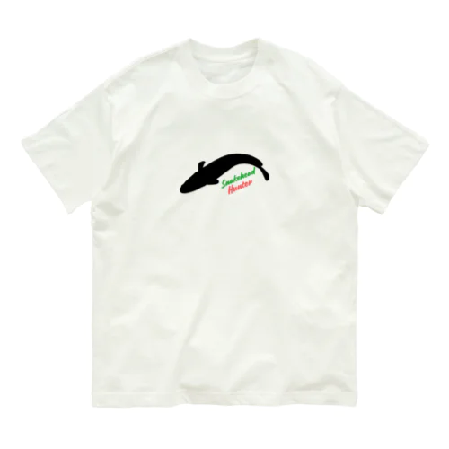 雷魚ハンター オーガニックコットンTシャツ