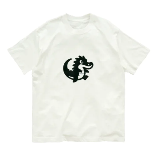 白黒のワニ Organic Cotton T-Shirt
