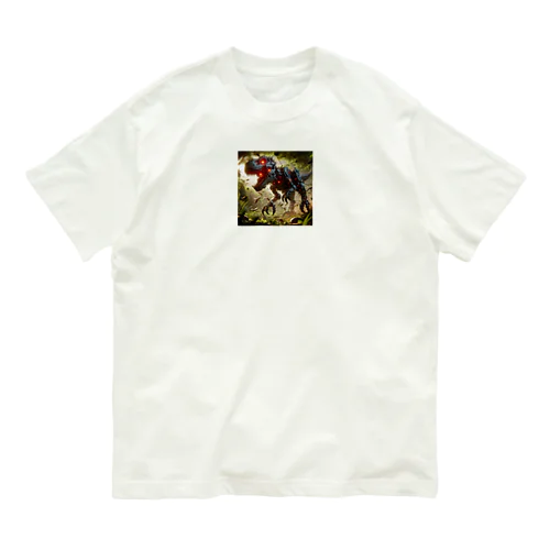 機械の恐竜のグッズです Organic Cotton T-Shirt