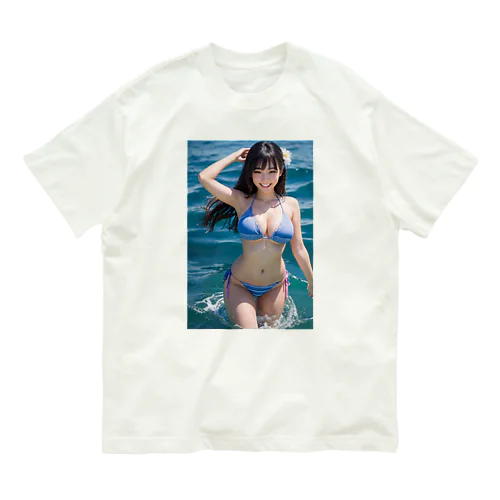 AI美女グラビア9 オーガニックコットンTシャツ