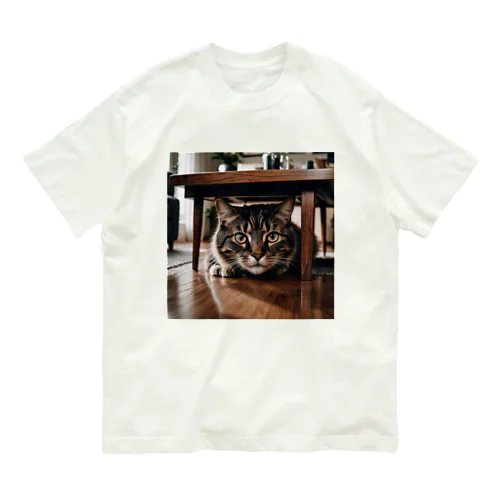 隠れる猫 Organic Cotton T-Shirt