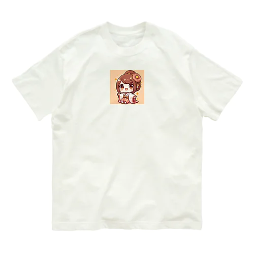 可愛い笑顔 オーガニックコットンTシャツ