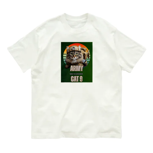 アーミー猫9 Organic Cotton T-Shirt