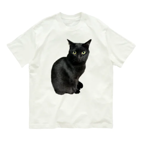 黒猫のクウ Organic Cotton T-Shirt