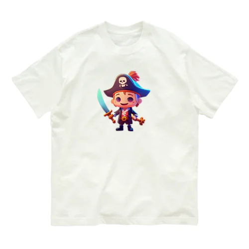 小さな海賊キャプテン オーガニックコットンTシャツ