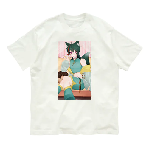 お誕生日チャイナとーい Organic Cotton T-Shirt