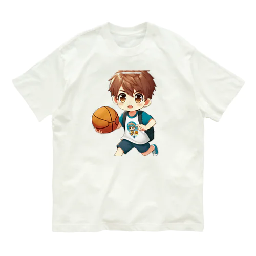 男の子　中学1年生　バスケットボール部 Organic Cotton T-Shirt