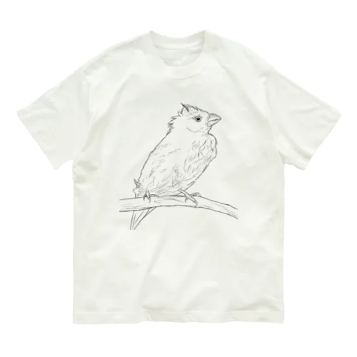 水浴び文鳥 Organic Cotton T-Shirt