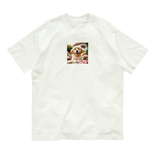 ほのぼのワンちゃん オーガニックコットンTシャツ