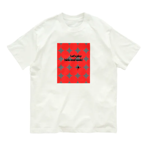 かくれんぼ！　てんとうむし Organic Cotton T-Shirt